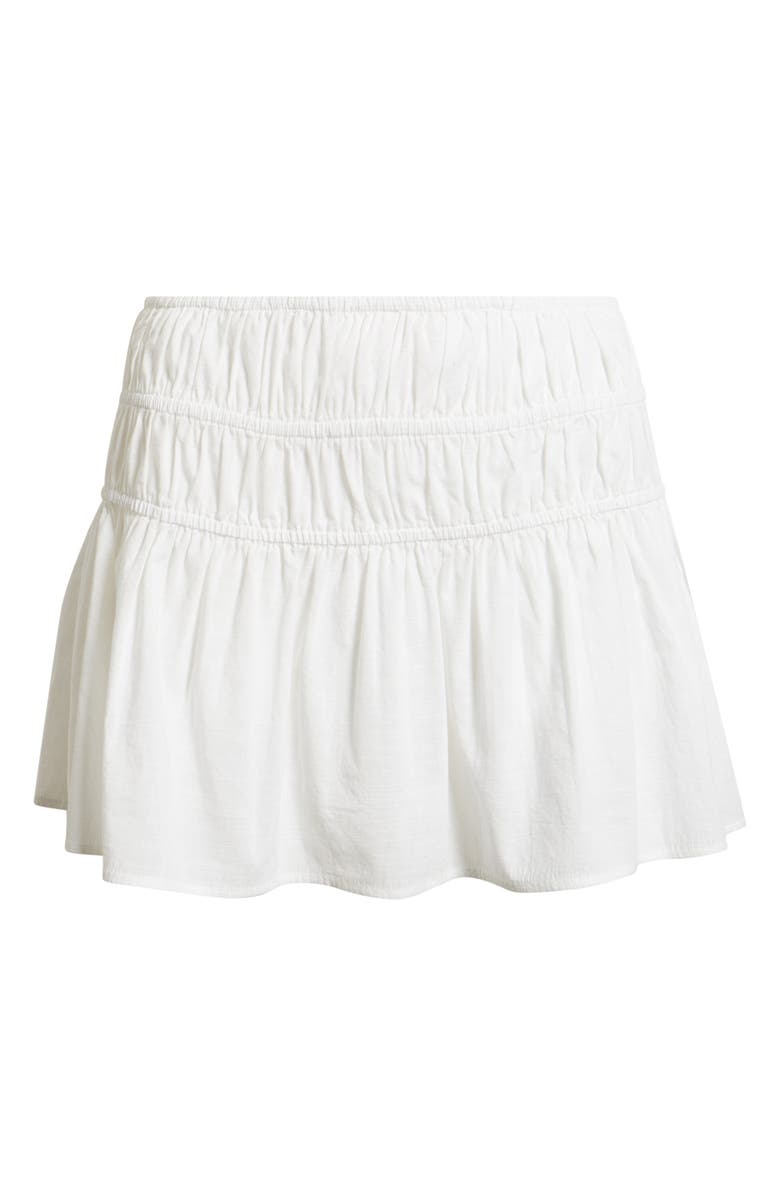 BP. Drop Waist Flare Cotton Skort, Alternate, color, White