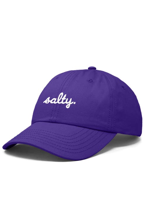 Shop Dalix Salty Embroidered Everyday Hat In Purple