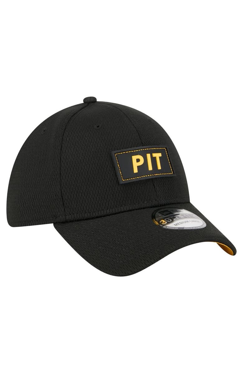 New Era Men's New Era  Black Pittsburgh Steelers Scoreboard 39THIRTY Flex Hat, Alternate, color, Black
