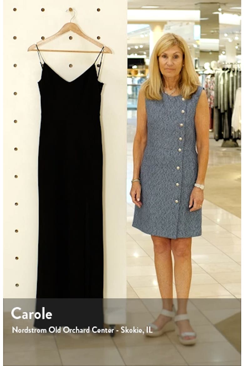 The Abigal Cowl Back Side Slit Gown video