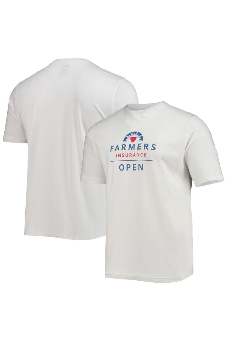 Men's Ahead White Farmers Insurance Open Pembroke Dress T-Shirt, Main, color, White