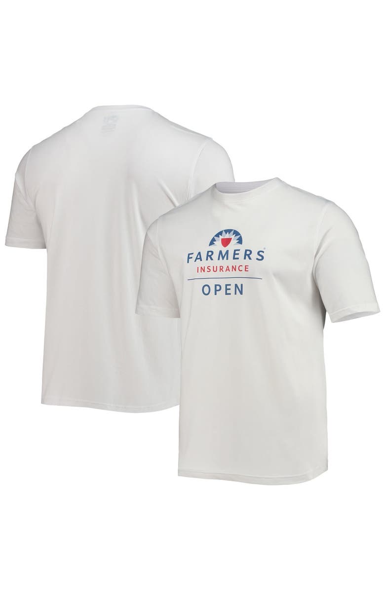 AHEAD Men's Ahead White Farmers Insurance Open Pembroke Dress T-Shirt, Main, color, White