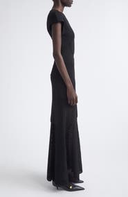 Proenza Schouler Maissa Stretch Crepe & Mesh Gown