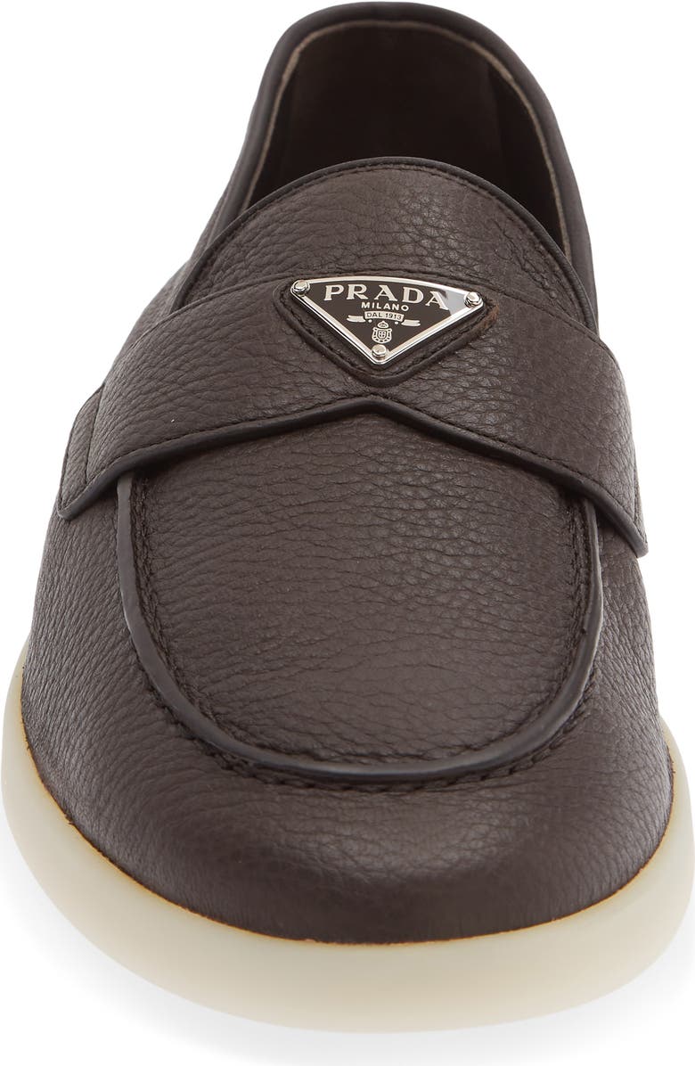 Prada St. Tropez Loafer, Alternate, color, Caffe