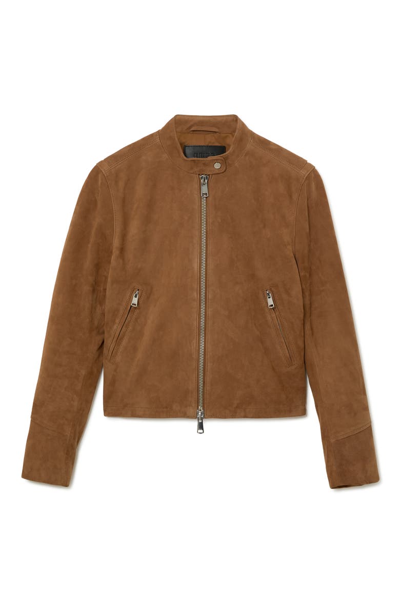 Erin Leather Jacket, Alternate, color, COGNAC BROWN