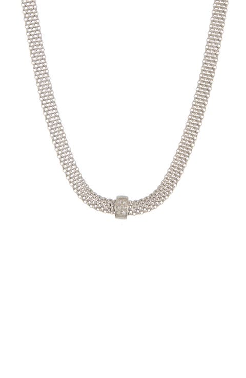 18K Vermeil Plated Sterling Silver Mesh Necklace