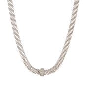 MESHMERISE 18K Vermeil Plated Sterling Silver Mesh Necklace