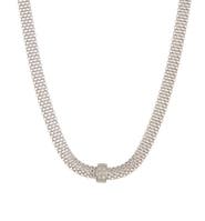 MESHMERISE 18K Vermeil Plated Sterling Silver Mesh Necklace