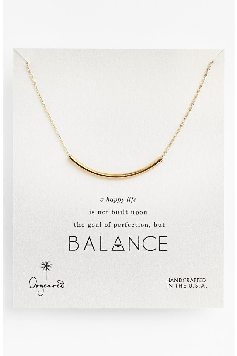 'Balance' Necklace, Main, color, GOLD DIPPED