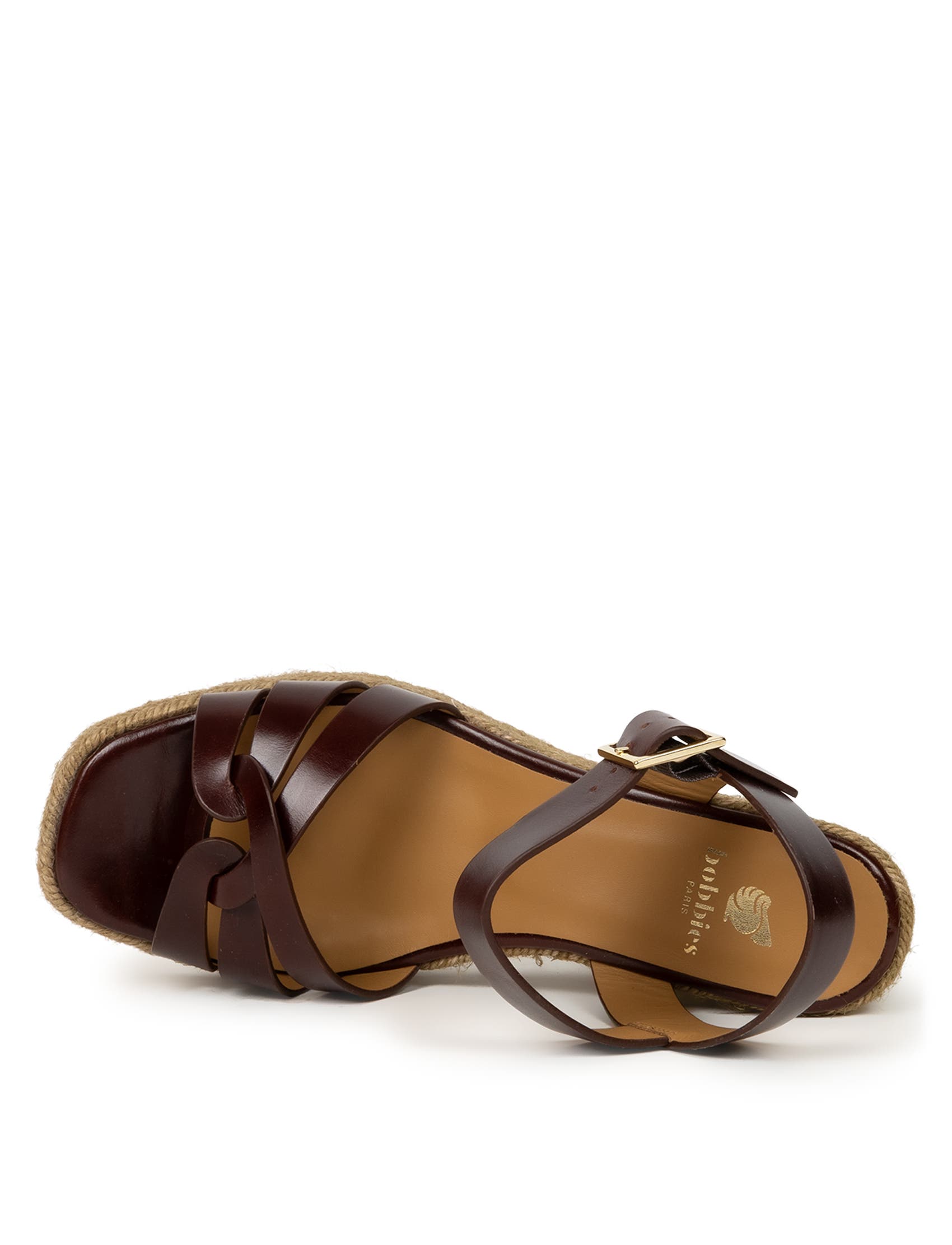 Hisa Espadrille Wedges, Alternate, color, Brownie