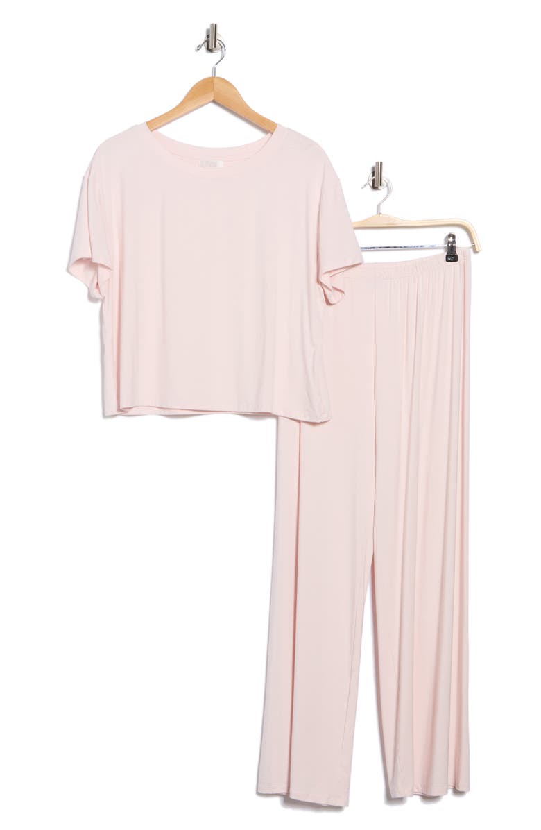 NORDSTROM RACK Tranquility Easy T-Shirt Pajamas, Alternate, color, Pink Frosty