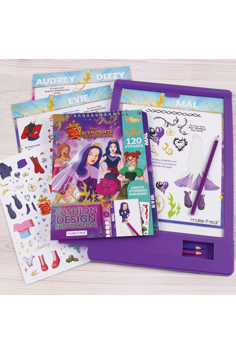 Royal Wedding Light Table & Sketchbook 9 Piece Set, Alternate, color, Multicolored
