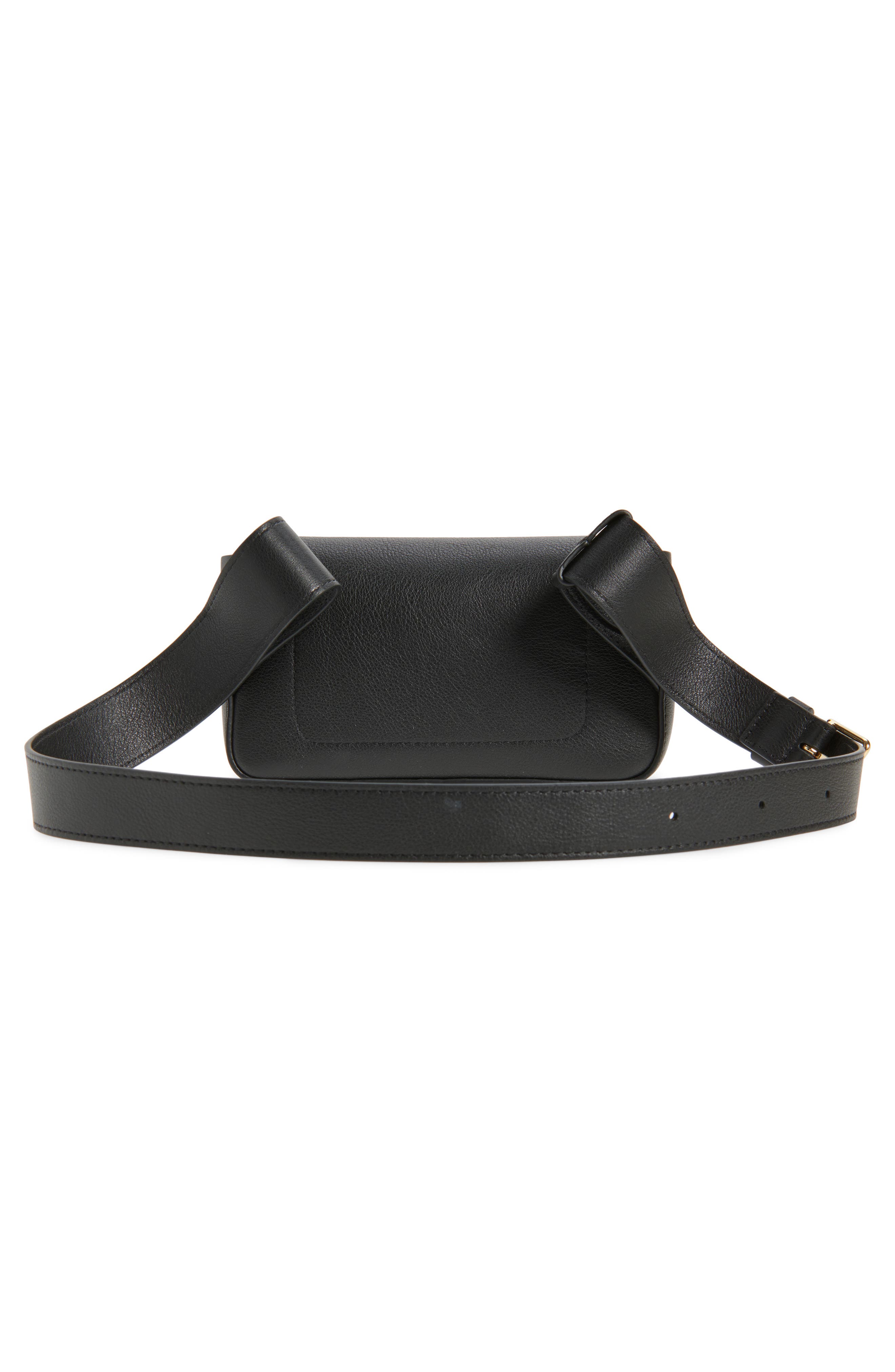 Mansur Gavriel Box Sling Crossbody Bag, Alternate, color, Black