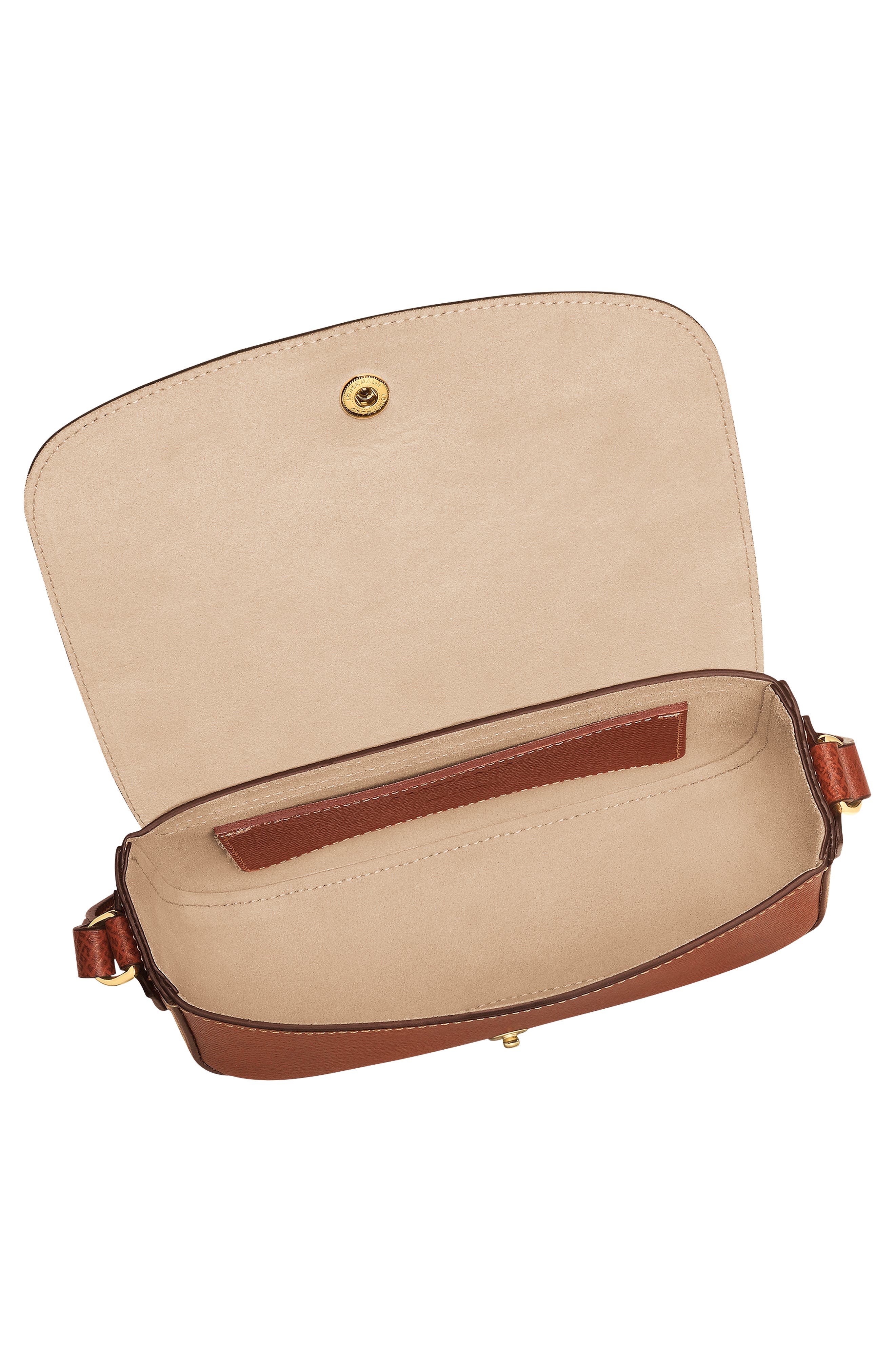 Épure Leather Crossbody Bag, Alternate, color, BROWN