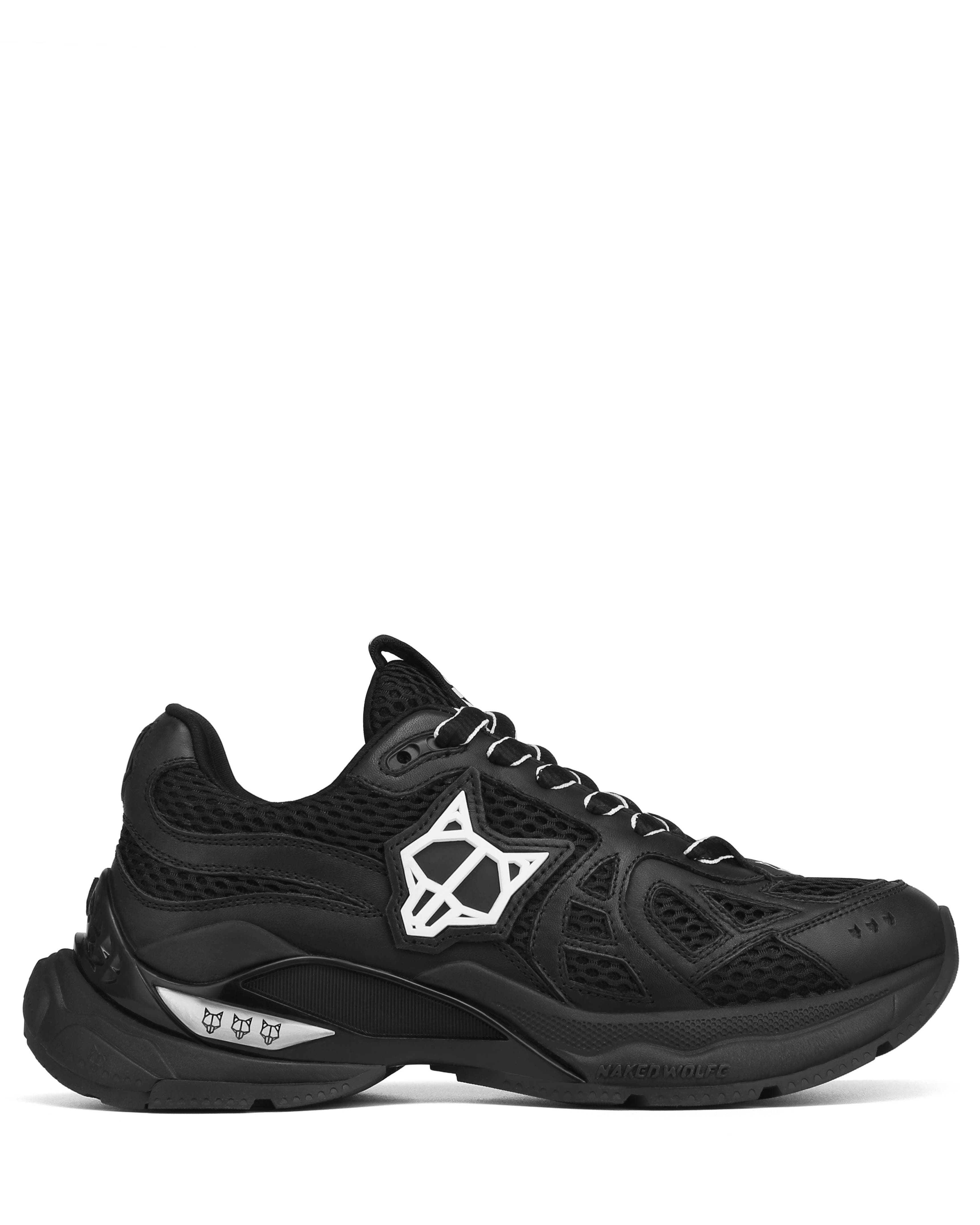 Naked Wolfe Smash Mesh Sneaker, Alternate, color, Black