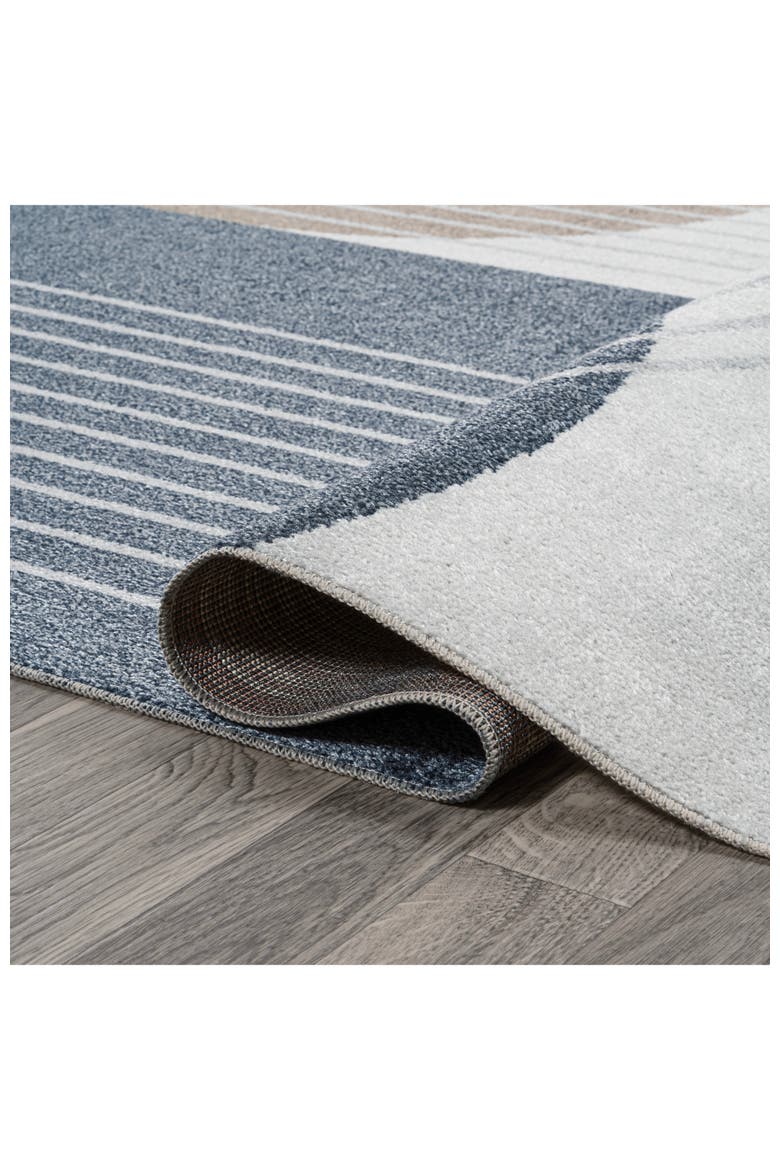 Arches Contemporary Minimalist Machine-Washable Area Rug, Alternate, color, Multi