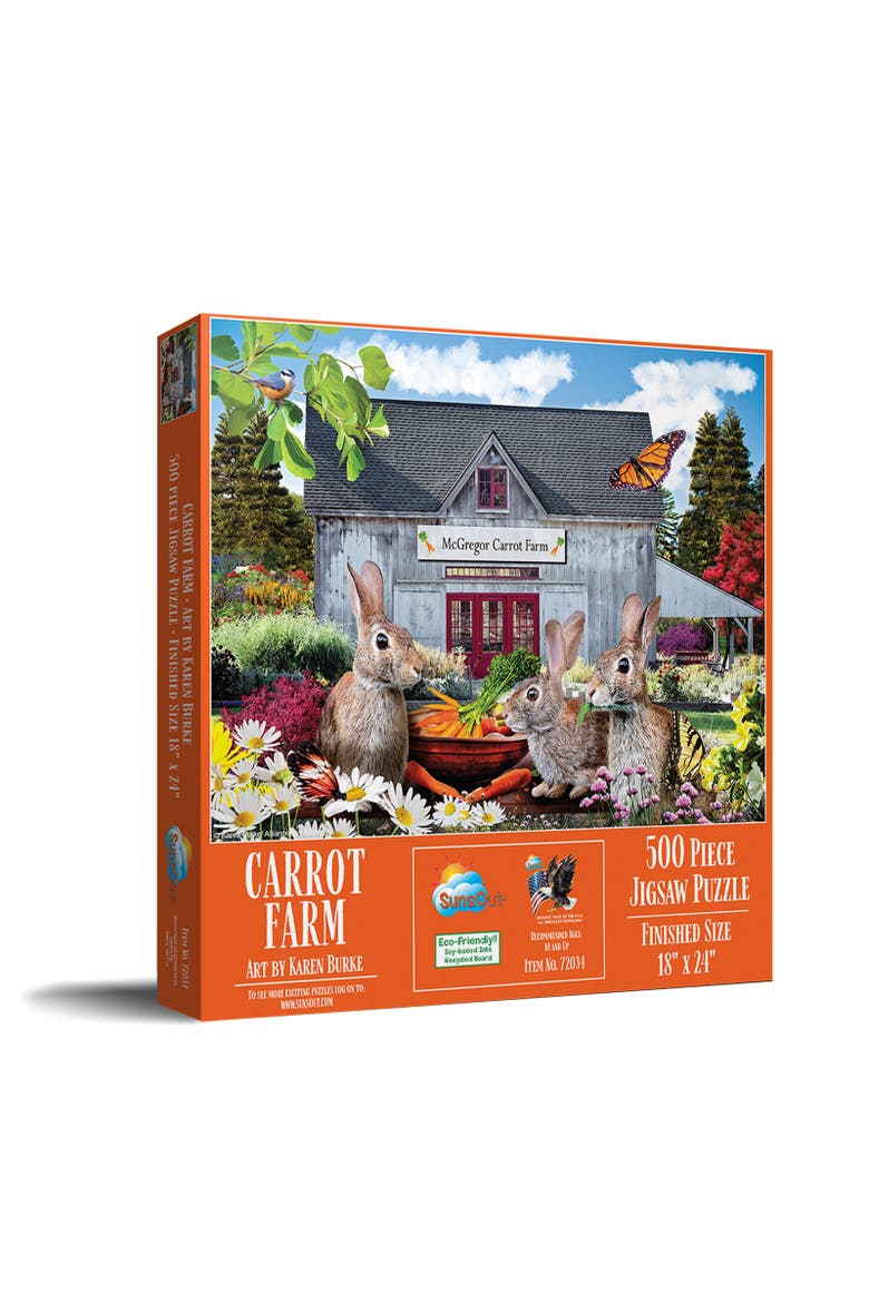 Carrot Farm 500 piece Jigsaw Puzzle for Adults, Main, color, Multicolor