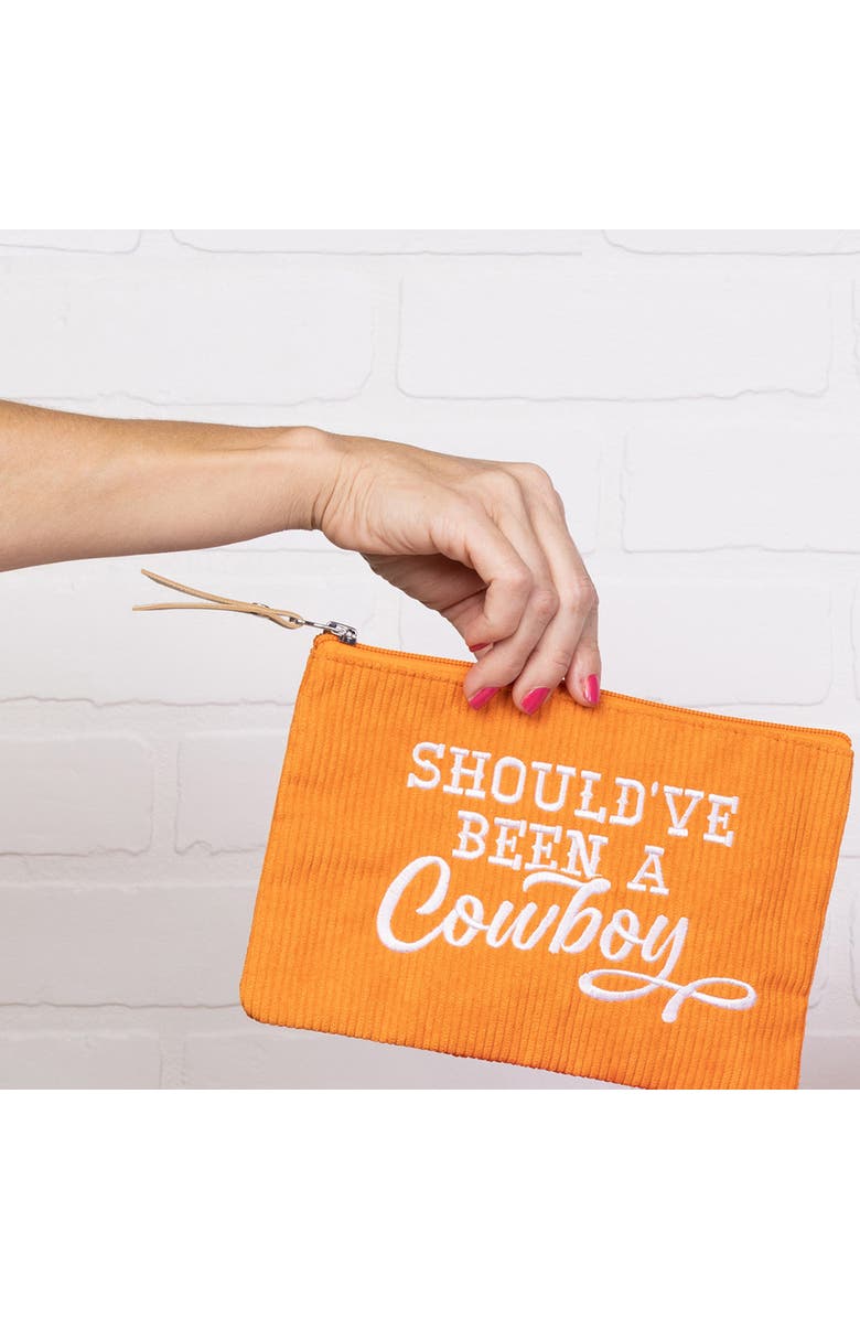 Totalee Gift Should Have Been A Cowboy Corduroy Bag Polyester Orange, Alternate, color, Orange