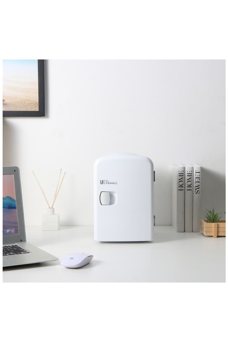 6-Can Mini Fridge - White, Alternate, color, WHITE