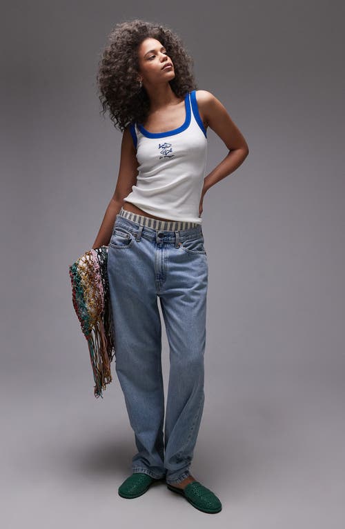 TOPSHOP TOPSHOP LE POISSON EMBROIDERED TANK