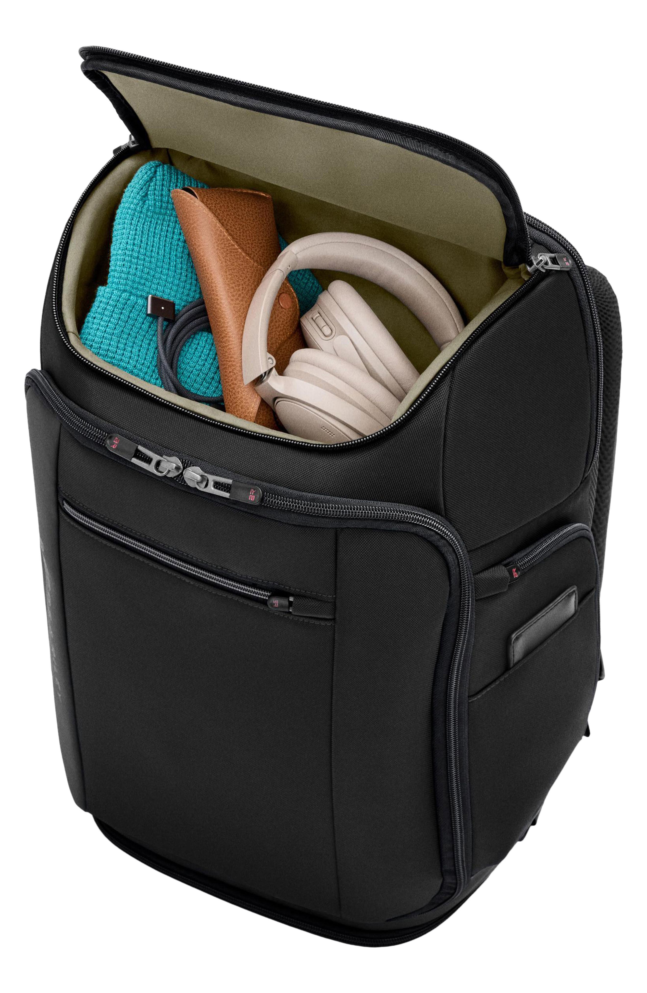 ZDX U-Zip Travel Backpack, Alternate, color, BLACK
