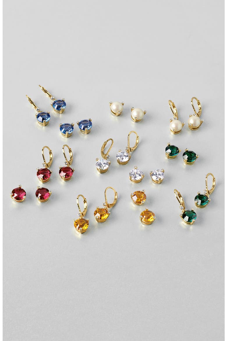 'rise and shine' stud earrings, Alternate, color, ABALONE