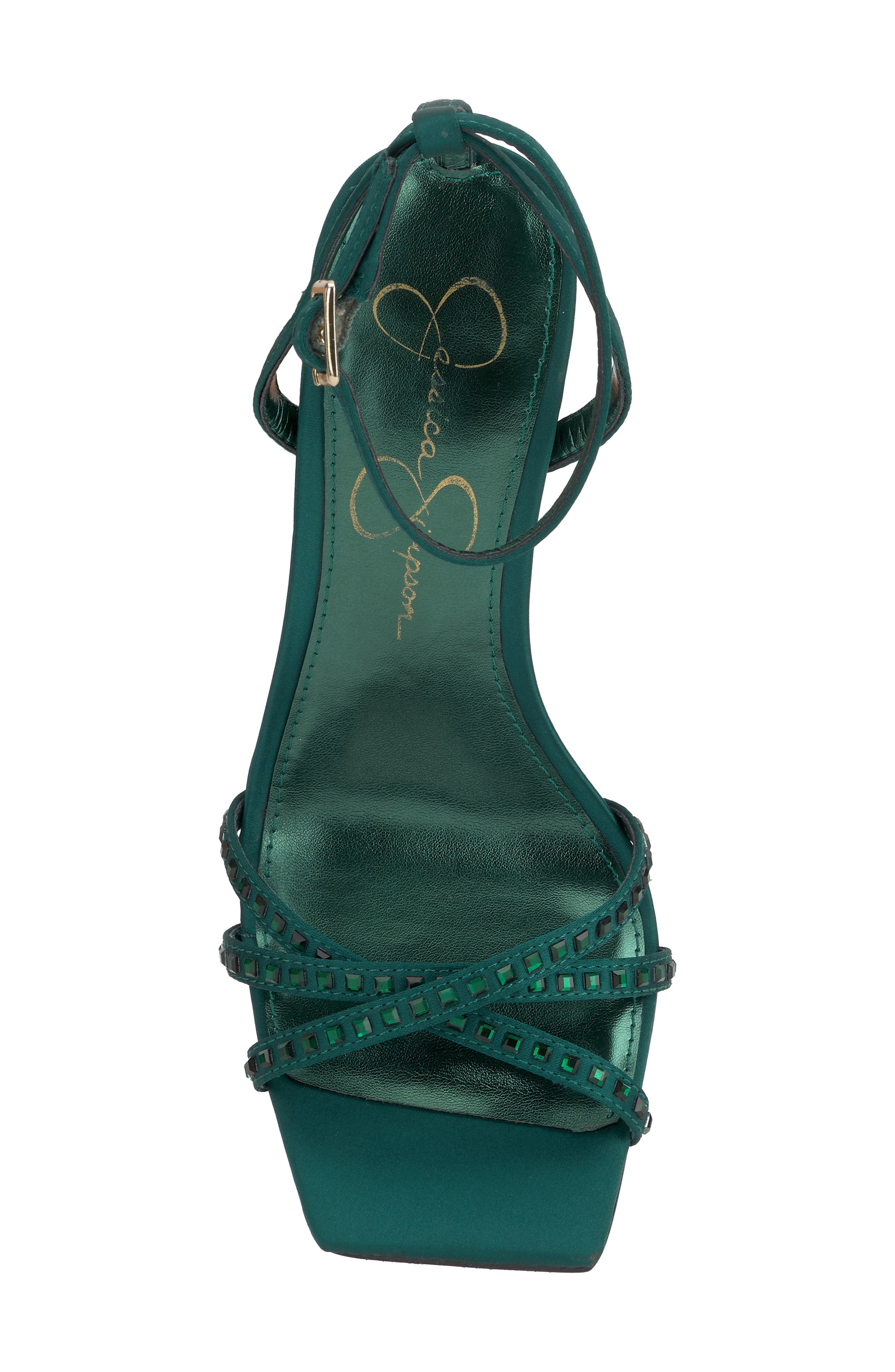 Leonah Ankle Strap Sandal, Alternate, color, EVERGREEN