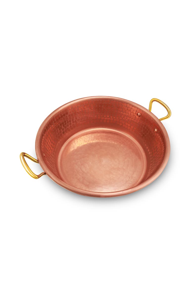 Mauviel M'Passion 17.4 Qt. Hammered Jam Pan, Bronze Handle, Alternate, color, Copper