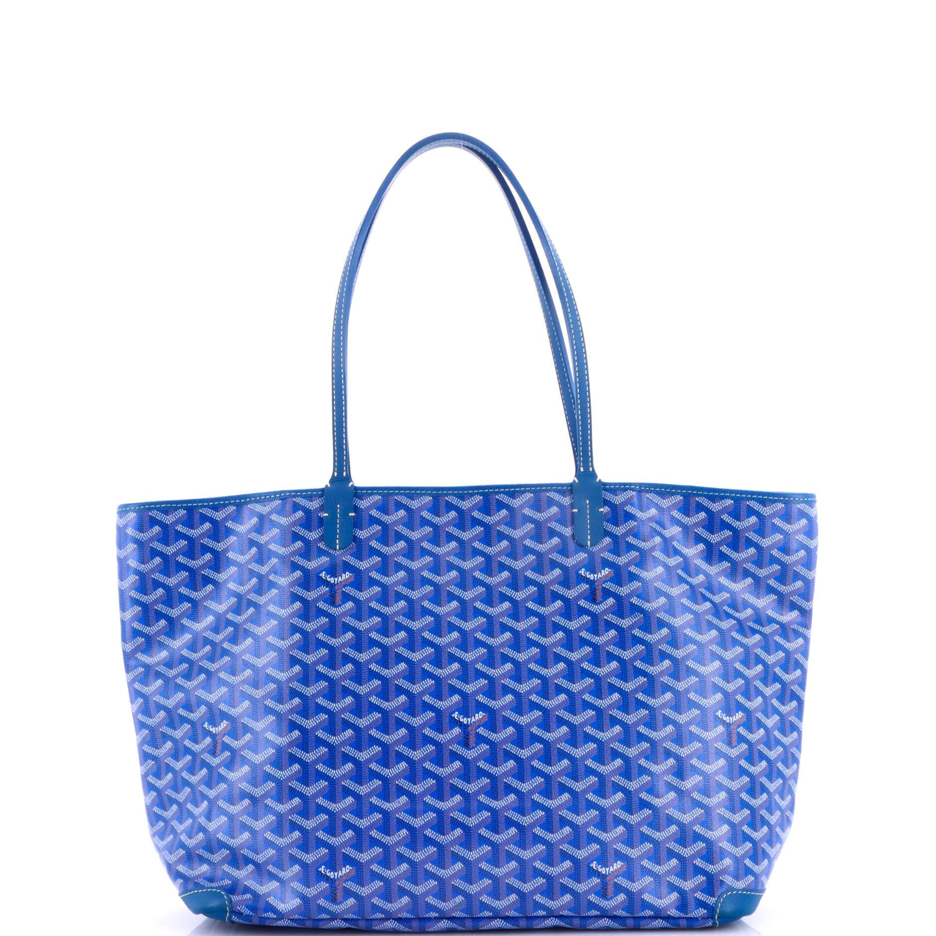 Pre-Owned Goyard Artois Tote Coated Canvas MM, Alternate, color, Blue