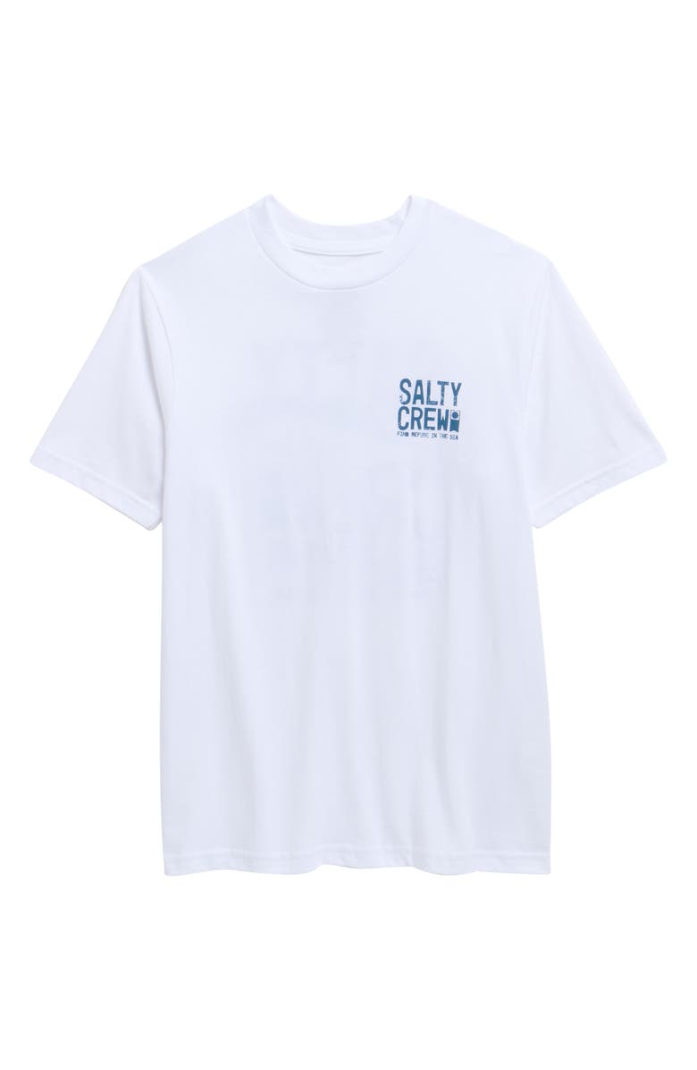 Salty Crew Kids' Tried & True Cotton Graphic T-Shirt, Main, color, White