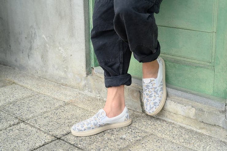 XpreSole Cody Waterproof Slip-On Sneaker, Alternate, color, White Coffee Flowers