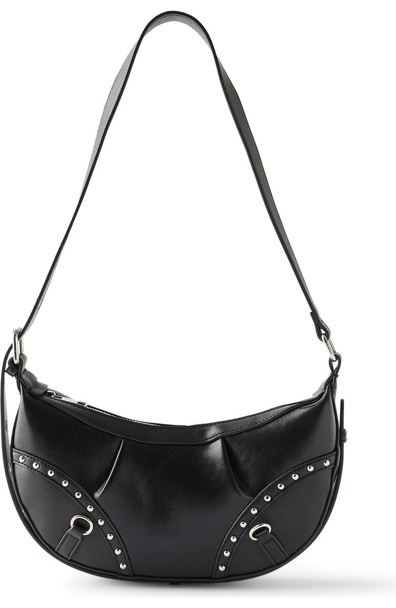 Cotton On Noa Studded Crossbody Bag, Main, color, Black