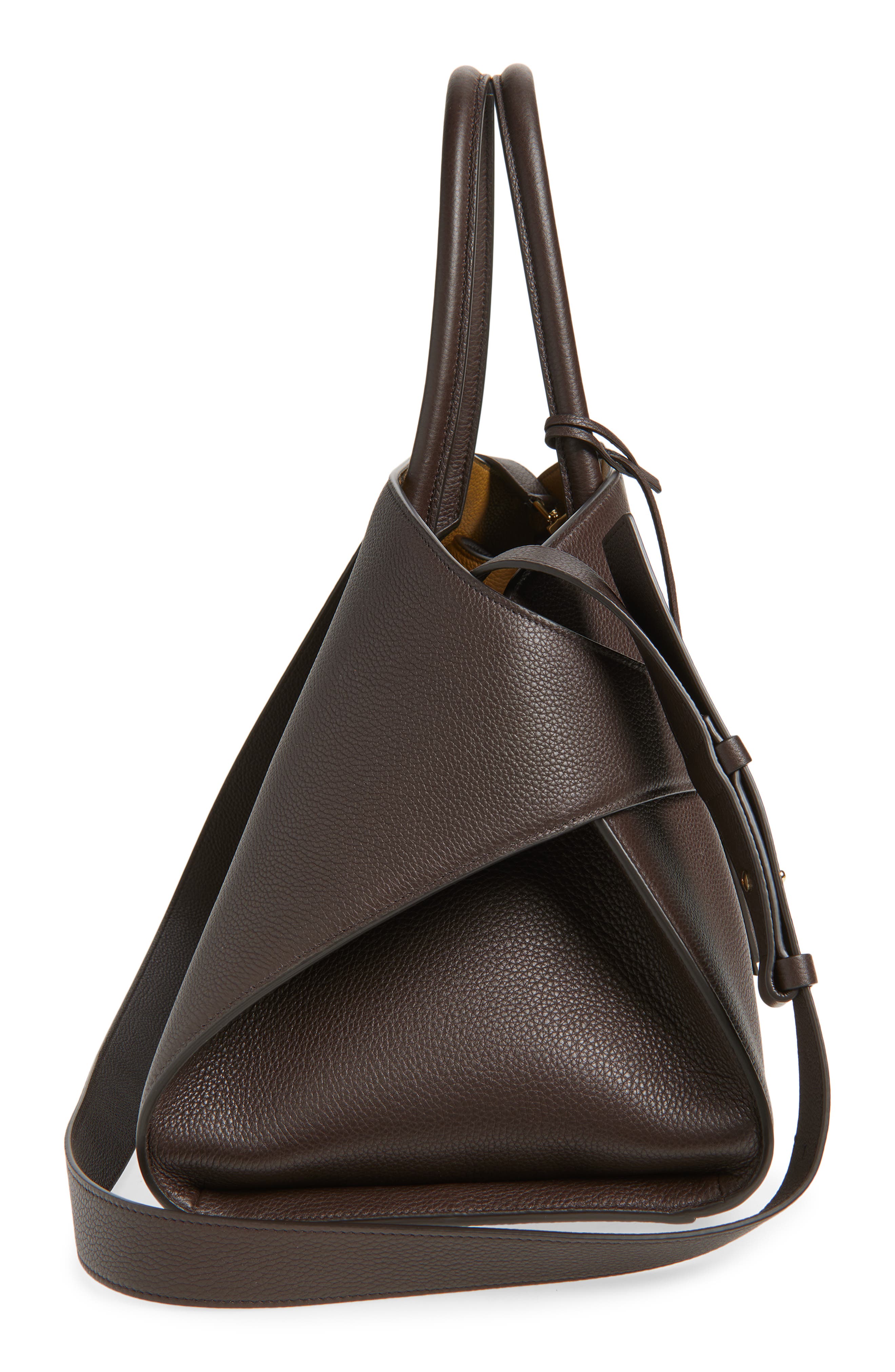 FERRAGAMO Medium Hug Suede Top Handle Bag, Alternate, color, Testa Di M Burnt Ocra