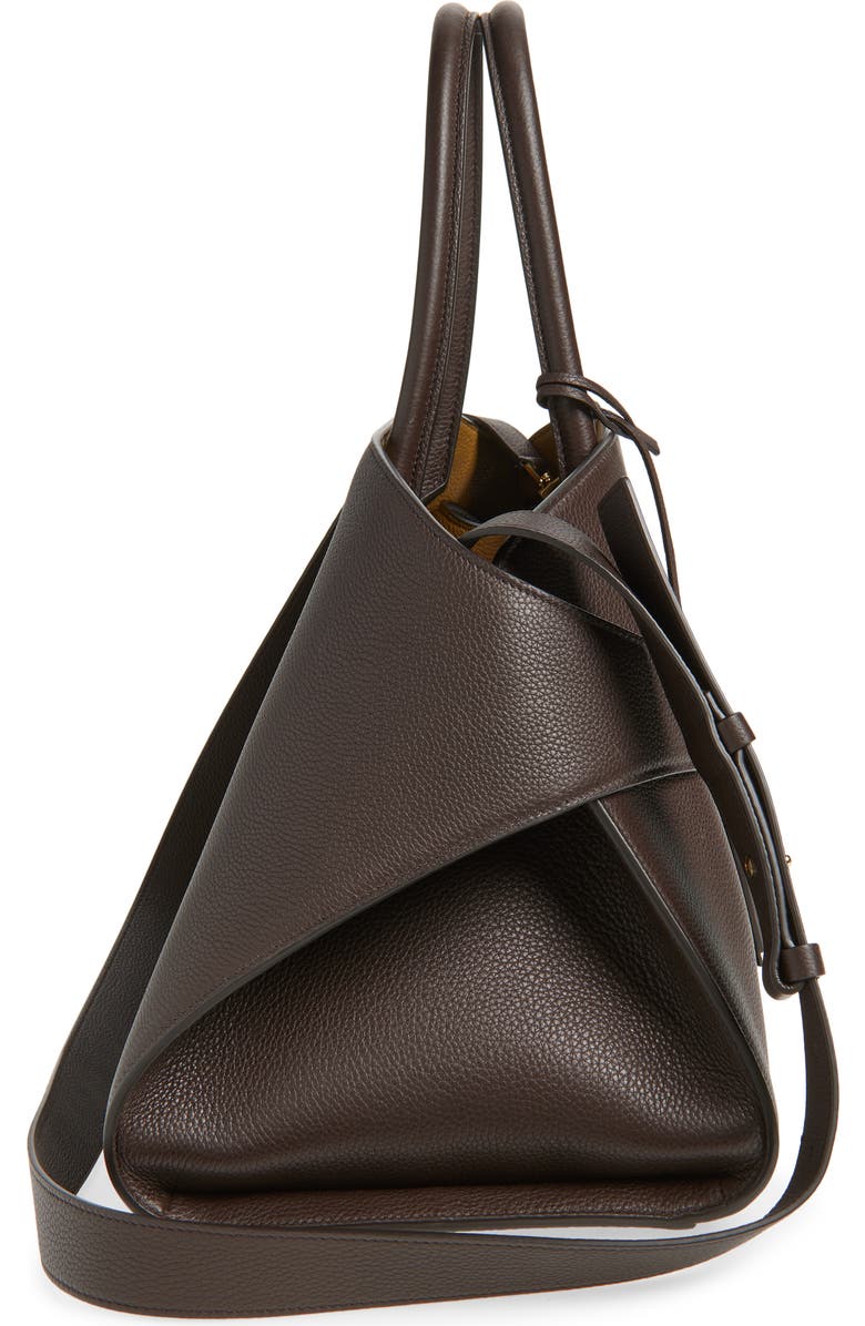 FERRAGAMO Medium Hug Suede Top Handle Bag, Alternate, color, Testa Di M Burnt Ocra