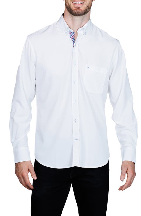 Mélange Performance Button Down Shirt