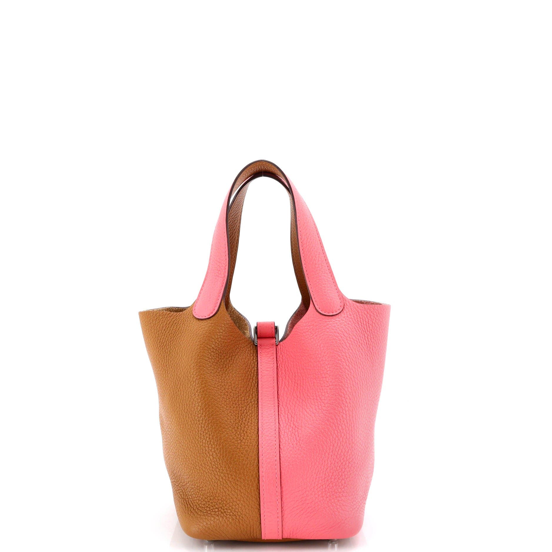 Pre-Owned Hermes Picotin Lock Bag Bicolor Clemence PM, Alternate, color, 