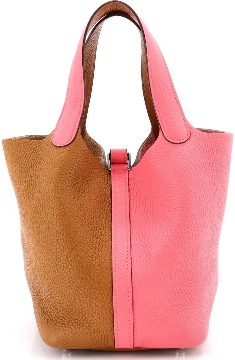 Pre-Owned Hermes Picotin Lock Bag Bicolor Clemence PM, Alternate, color,