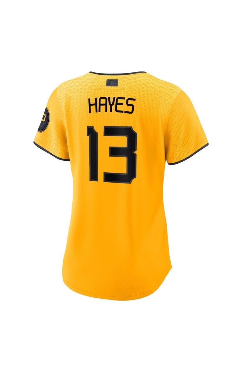 Nike Women's Nike Ke'Bryan Hayes Gold Pittsburgh Pirates City Connect Replica Player Jersey, Alternate, color, 