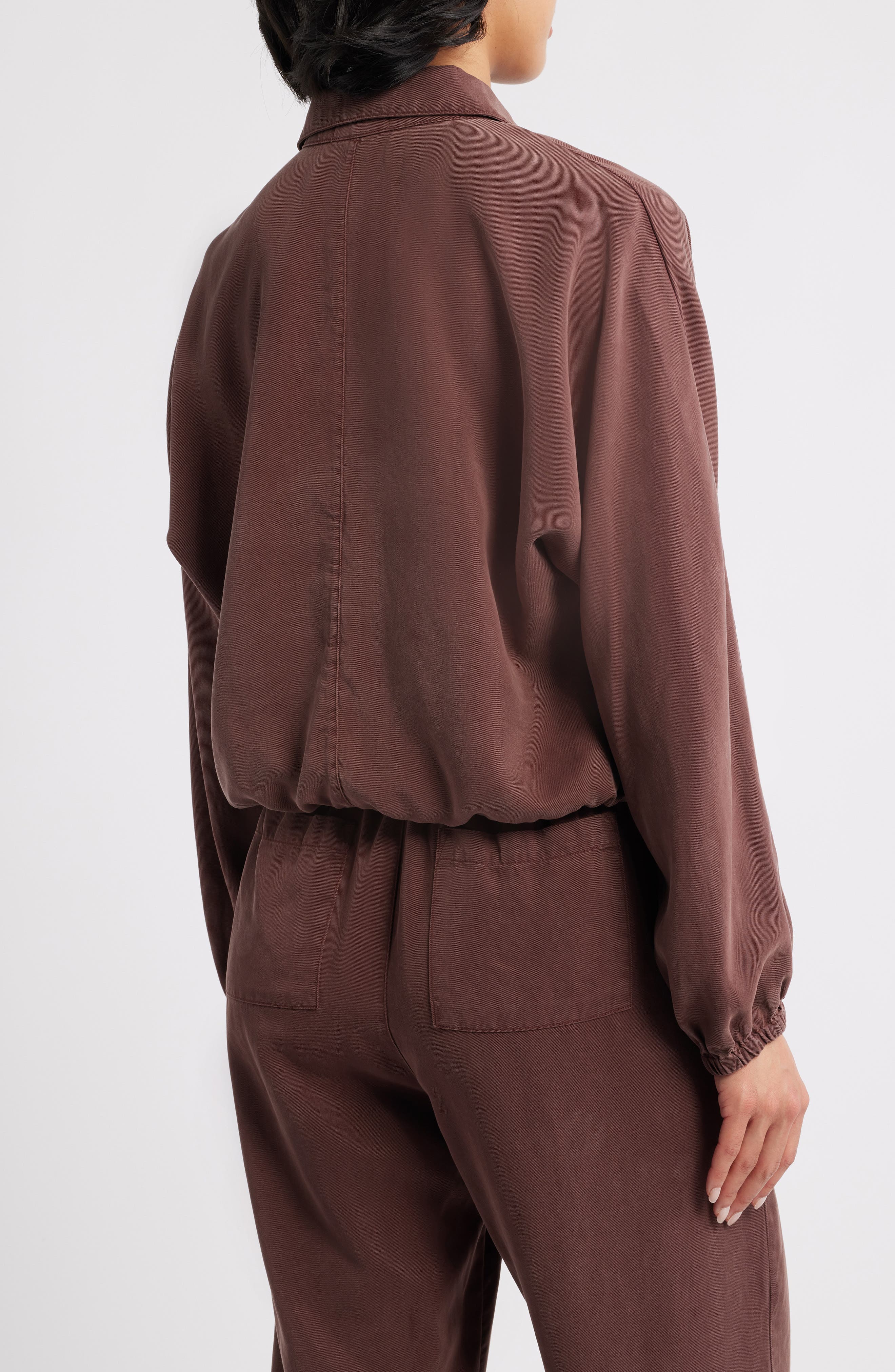 Tie Hem Twill Button-Up Shirt - image 2