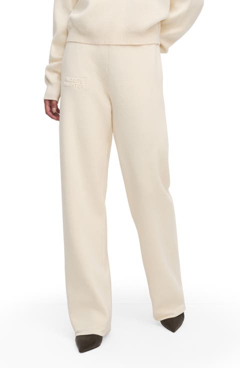 Fatigue Sisters Cotton & Cashmere Wide Leg Sweater Pants