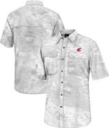 COLOSSEUM Men
s Colosseum White Washington State Cougars Realtree Aspect Charter Full-Button Fishing Shirt