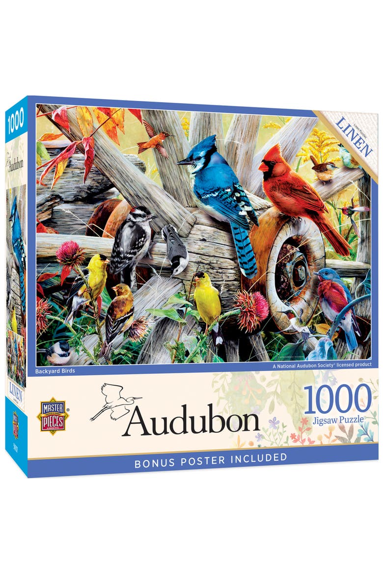 Backyard Birds 1000 Piece Jigsaw Puzzle, Main, color, Multicolor