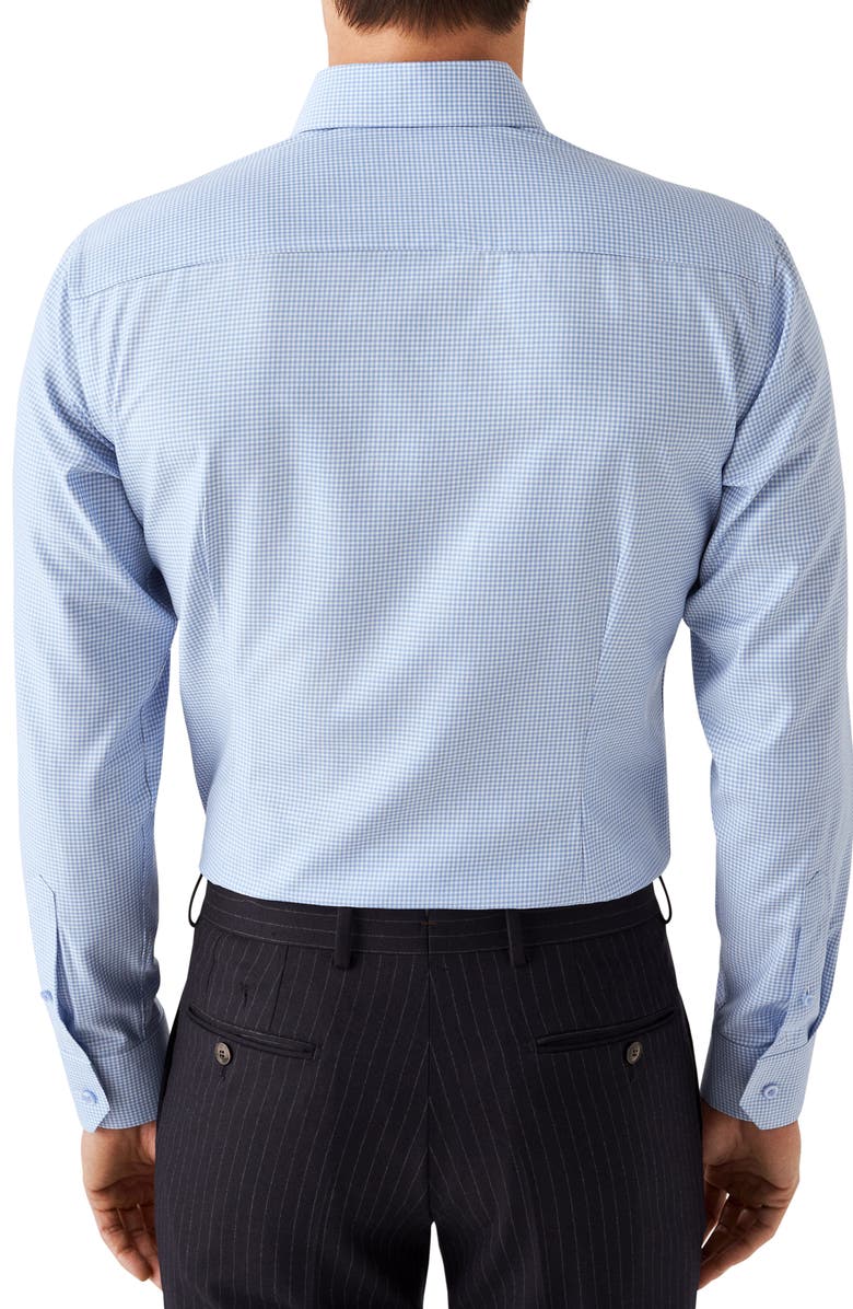 Eton Contemporary Fit Textured Stretch Dress Shirt, Alternate, color, Lt/ Pastel Blue