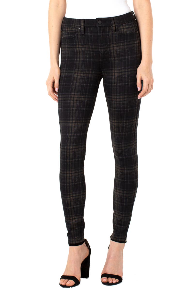 Liverpool Los Angeles Madonna Plaid Skinny Pants, Main, color, 