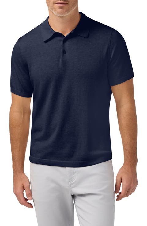 Ashe Cotton Blend Performance Sweater Polo