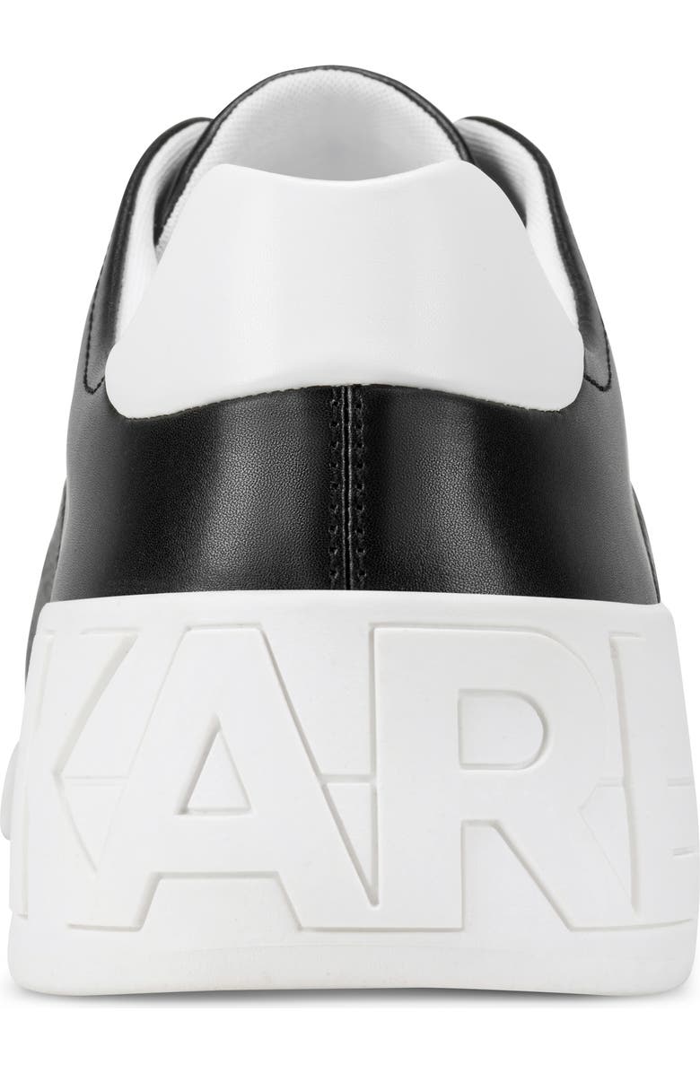 KARL LAGERFELD PARIS Paneled Court Sneaker, Alternate, color, Black