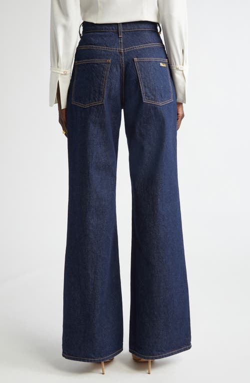 St John St. John Collection Paseo Nonstretch Denim Wide Leg Jeans In Rinse