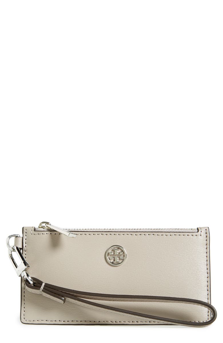 Tory Burch Parker Leather Card Case, Main, color, 
