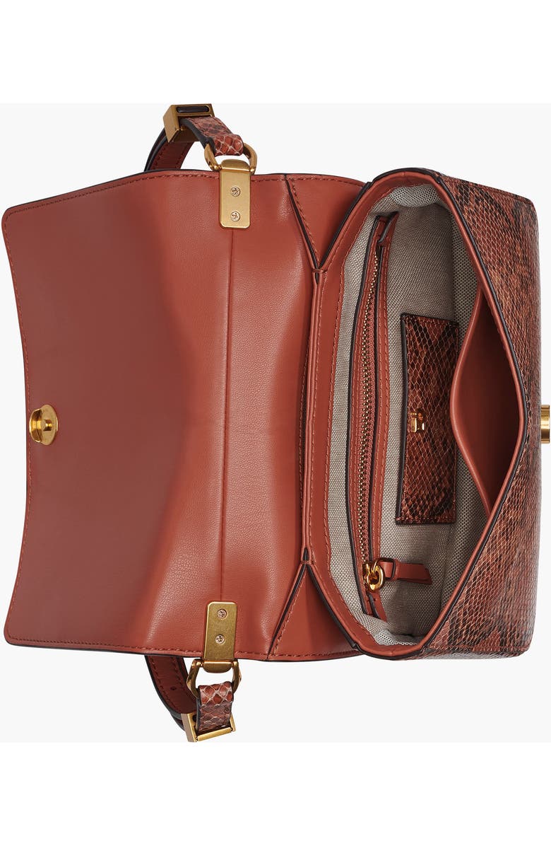 Donna Karan New York Jericho Snake Shoulder, Alternate, color, Amber