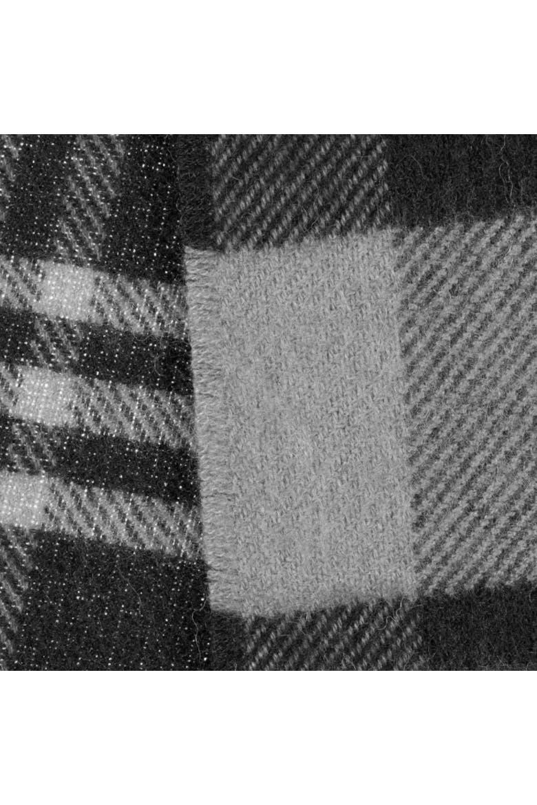 Hunter Plaid Scarf, Alternate, color, Black/Grey